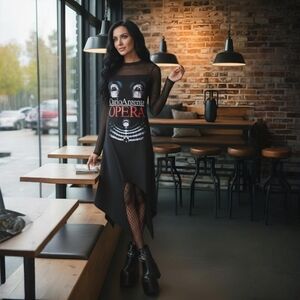 KILLSTAR ✦ Opera Mesh Dress ✦ Dario Argento Horror Eyes Gothic NWT Deadstock